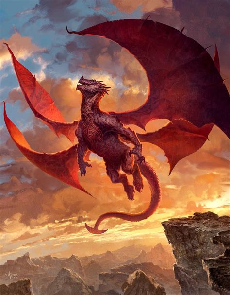 mtgnexus dragon token art  svetlin velinov