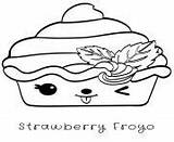Coloring Pages Nums Froyo Noms Num Strawberry sketch template