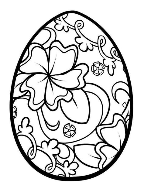 easter egg shape coloring pages coloring pages