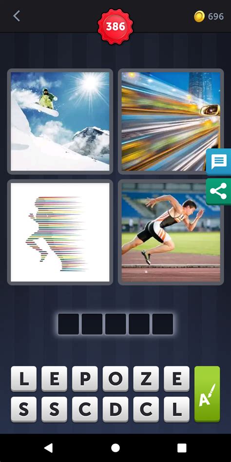 pics  word answers solutions level speed