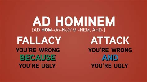 ad hominem liberal dictionary