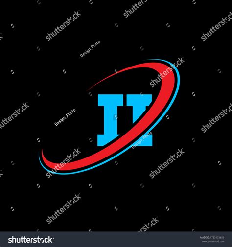 ii letter logo design initial letter stock vector royalty   shutterstock