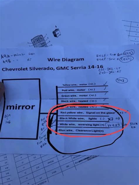 gm tow mirror wiring diagram