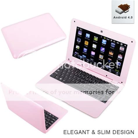 gb pink android  mini notebook laptop wifi perfect