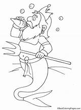 Coloring Merman Rejoices sketch template