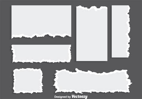 blank ripped paper vectors   vector art stock graphics