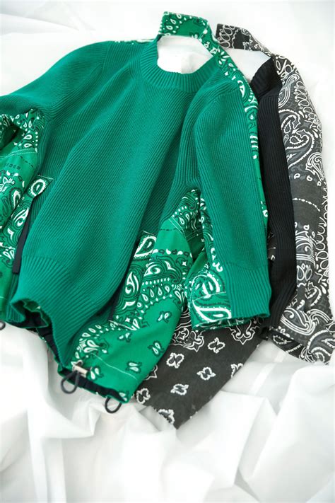 bandana print pullover sacai official store