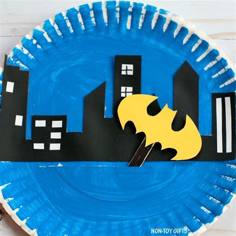 paper plate batman craft  kids batman crafts superhero art