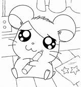 Coloring Hamtaro Pages Hamster Friendship Bonding Story Penelope Sketching Loves sketch template