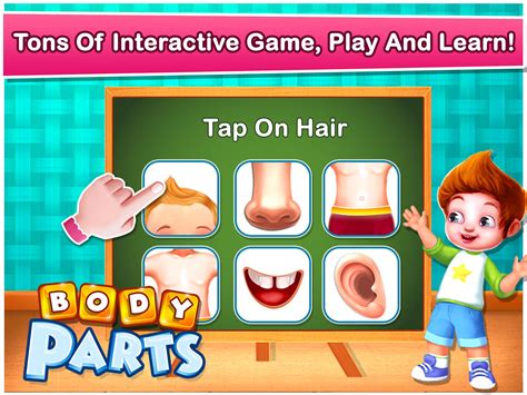 human body parts preschool kids learning games  android apk