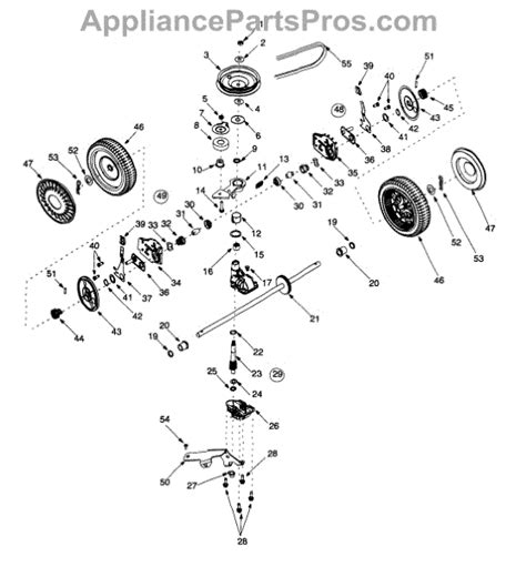 parts  yard machines aef  drive parts appliancepartsproscom