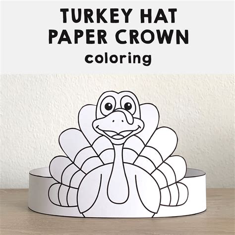 turkey hat printable customize  print