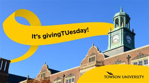 join us in our first giving tuesday towson university