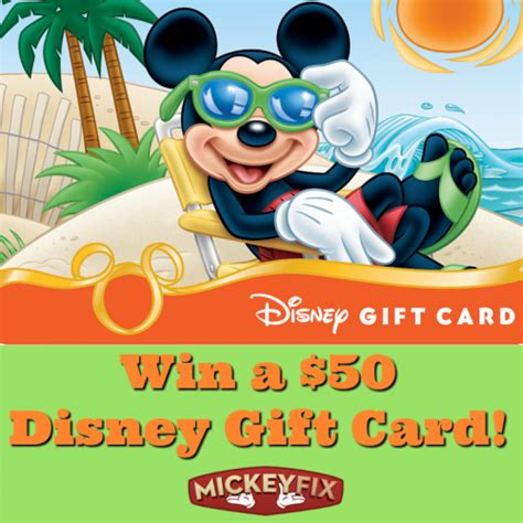celebrate summer  win   disney gift card mickey fix