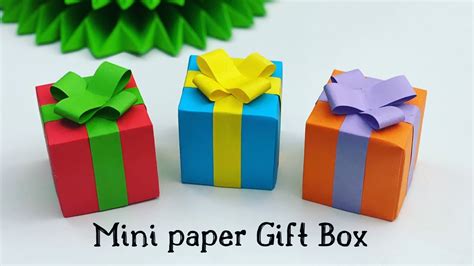 diy mini paper gift box paper craft easy origami gift box diy paper crafts easy gift