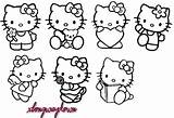 Kitty Hello Stencils Sanrio Coloring Psd Small Psds Official Pages Detail Visit Printable sketch template