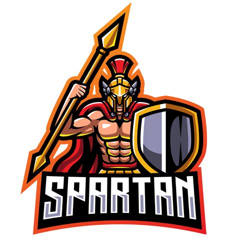 spartan army esports mascot logo template graphicsfamily