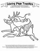 Coloring Reindeer Dulemba Pages Tuesday Flying Ride Santa Christmas Year Getdrawings Wishing Yours Goes Week Getcolorings sketch template