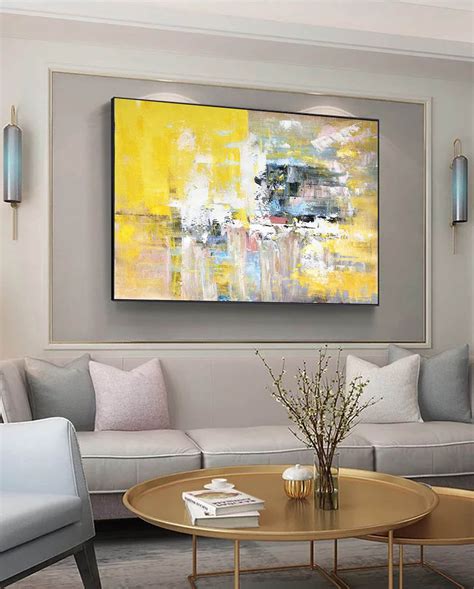 oversized wall art canvas large abstract painting  etsy