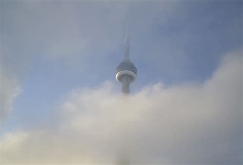 cn tower   fog october    fuzzy rixard flickr