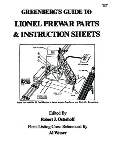 greenbergs guide  lionel prewar parts instruction sheets  bruce  greenberg librarything