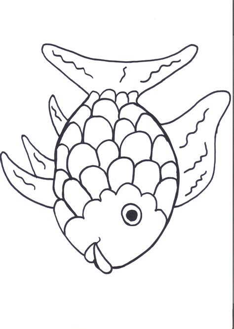 rainbow fish outline   rainbow fish outline png