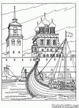Pskov Catedral Dibujo Desenhos Colorir Coloriage Kremlin Cattedrale Colorkid Welt Prague Romanos Trinidad Ausmalbilder Moscou Moderno Malvorlagen Trindade Basilio Kathedrale sketch template