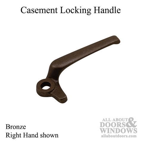 casement window locking handle  hand   bronze