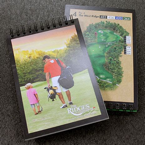 golf yardage books yardage guides printing design illustration