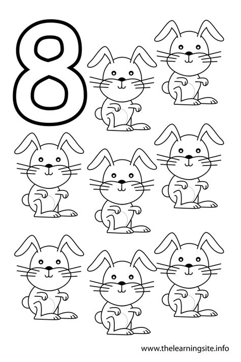 big number  sheet coloring pages