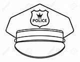 Police Hat Clipart Drawing Cop Cartoon Cap Vector Clip Getdrawings Clipartmag Drawings sketch template