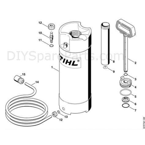 stihl ts  disc cutter ts parts diagram p pressurized water tank