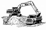 Coloring Loading Designlooter Pages Excavator Truck Size 392px 81kb Drawings sketch template
