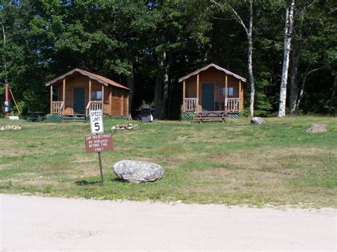 maine cabin rentals  meadowbrook camping area