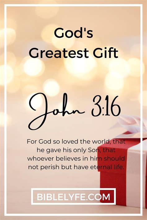 gods greatest gift  devotional  john  bible lyfe