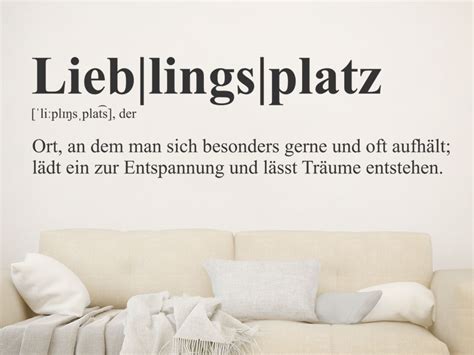 wandtattoo lieblingsplatz definition wandtattoosde