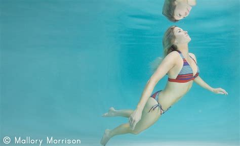 Blonde Model Underwater Photos Print
