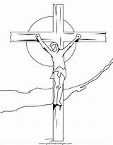 Kreuzigung Jesu Ausmalbild Ausmalen Malvorlage Religionen Kategorien sketch template