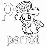 Englisch Malvorlage Ausmalen Parrot sketch template