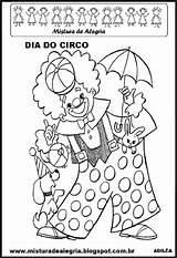 Circo Atividades Atividade Palhacinho Pinte Bonito sketch template