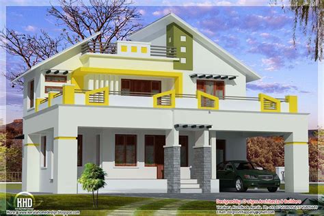 blend  contemporary  kerala style kerala home design  floor plans  dream houses