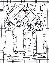 Advent Coloring Pages Stushie Stushieart sketch template