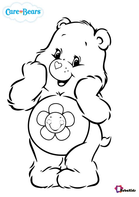 care bears harmony bear coloring pages bubakidscom