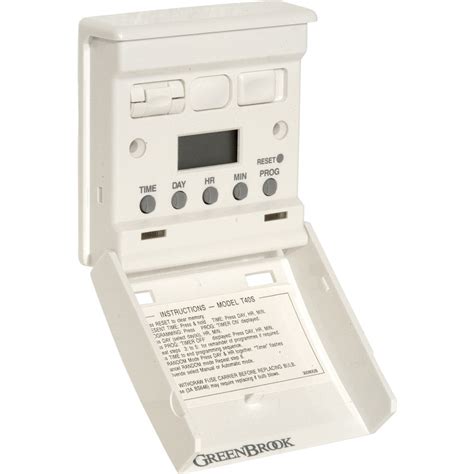 greenbrook  day electronic wall switch timer toolstation