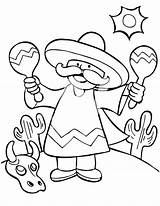 Mexico Coloring Pages Getdrawings sketch template