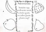 Adivinanza Adivinanzas Fruta Preescolar Literarios Cortas Trabalenguas Laminas sketch template