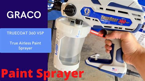 graco truecoat  vsp airless paint sprayer    clean  review paint sprayer