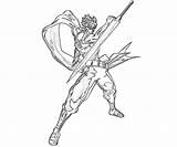 Strider Marvel Characters Capcom Vs Coloring Pages sketch template