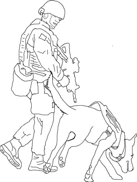 military coloring pages dog coloring page dog  art coloring pages