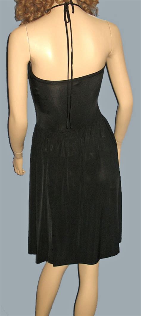 Victoria S Secret Black Halter Cocktail Party Dress Xs 192421